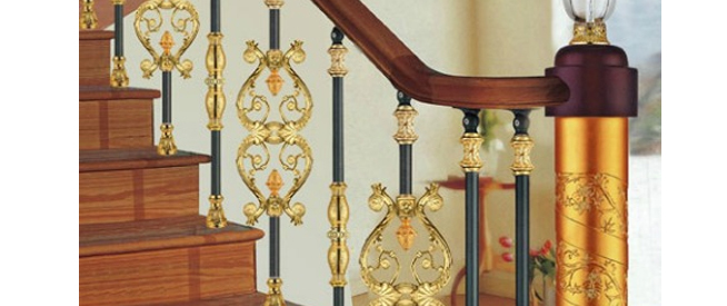 brass stair parts